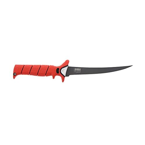 BUBBA Multi-Flex Interchangeable Blade Kit, with Non-Slip Grip Handle, 2 Ti-Nitride S.S. Coated Non-Stick Blades and Case for Fishing