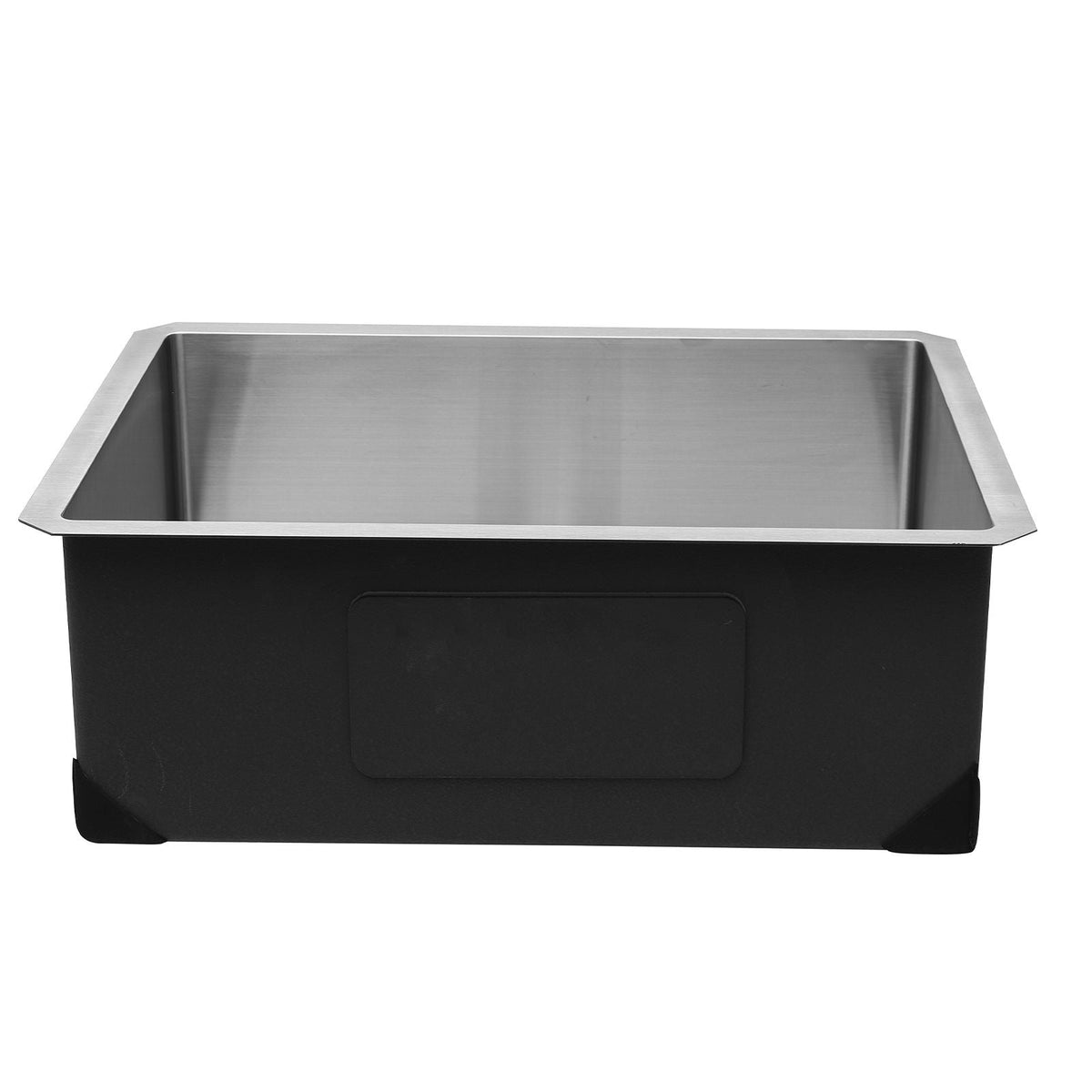 24-inch Kitchen Undermount Single Bowl Sinks, Stainless Steel Drop-In Farmhouse Basin with Accessories, Household Dishwasher Sinks for RV, Prep Kitchen, Laundry Room, Bar