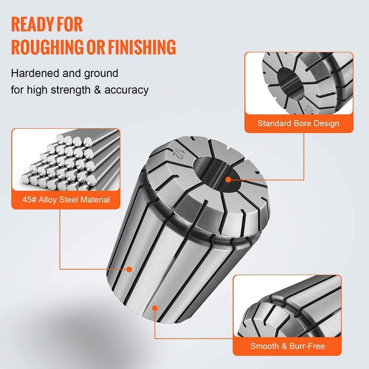 25 pcs ER32 Collet Set, 1/16''-13/16'', ER32 Spring Collet Chuck Set, 0.0006"/15 μm TIR Lathe Chuck Tool with 25 Labeled Storage Boxes, for CNC Engraving Machine Milling Lathe Tool Drill Press