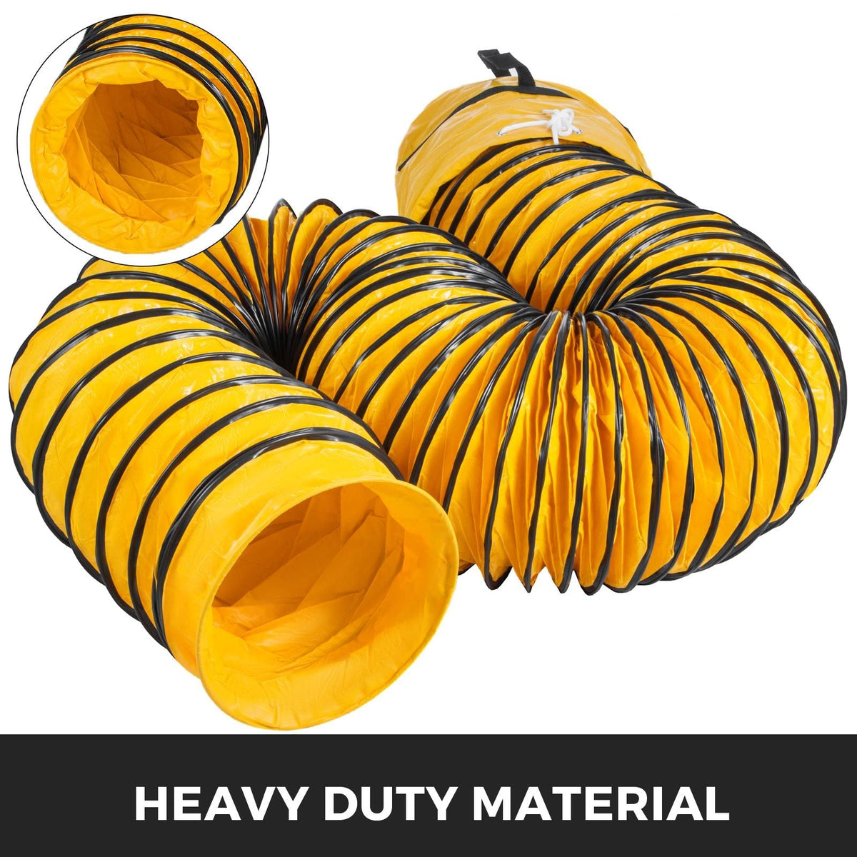 25ft Ducting Hose PVC Flexible Duct Hosing for 12inch Utility Blower, with Bag