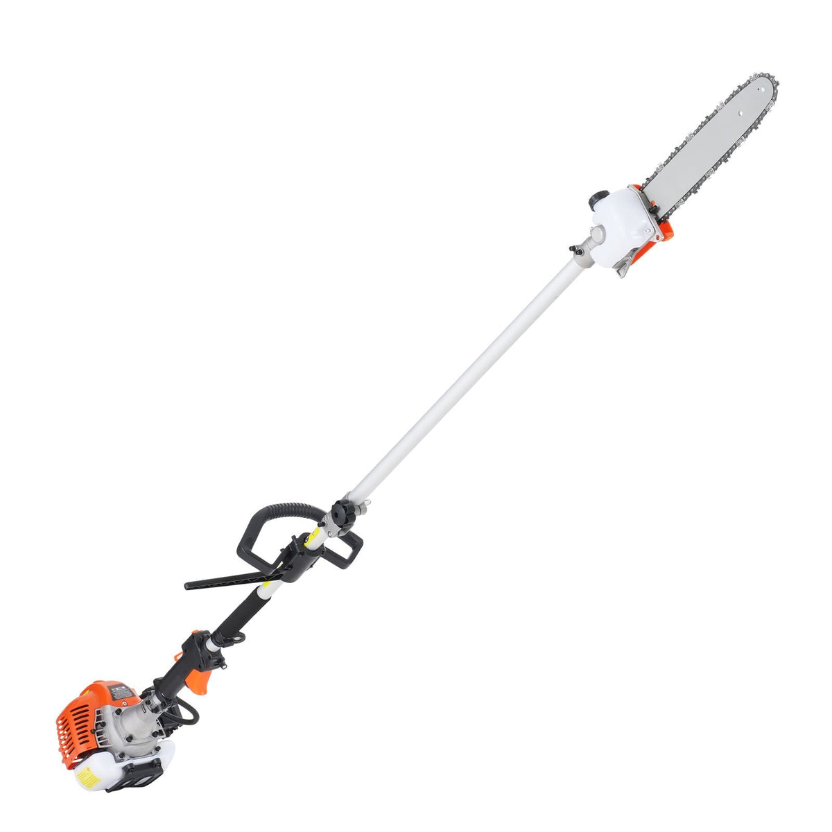26CC 5-in-1 Multi-Functional Trimming Tools, Gas Hedge Trimmer, Weed Eater, String Trimmer, Edger, Pole Saw Chainsaw Pruner with Extension Pole