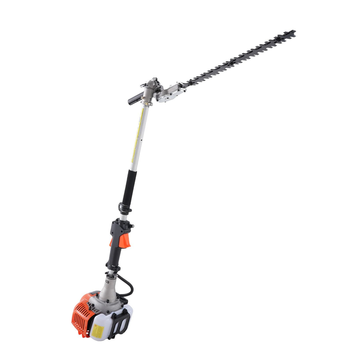 26CC 5-in-1 Multi-Functional Trimming Tools, Gas Hedge Trimmer, Weed Eater, String Trimmer, Edger, Pole Saw Chainsaw Pruner with Extension Pole