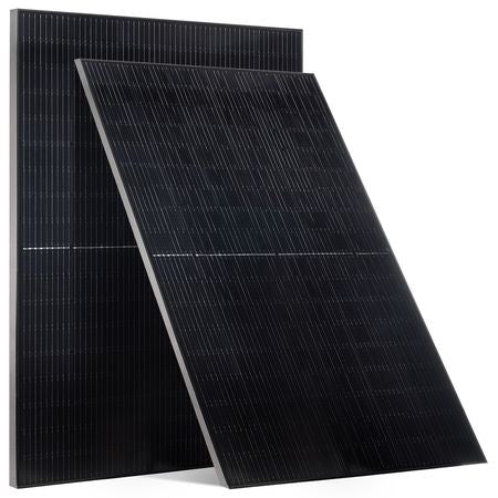 2PCS 400W Monocrystalline Solar Panels, 23% High-Efficiency Mono PV Module with Stable MC4 Output & Aluminum Frame, IP65 Waterproof Solar Panel for Car Boat RV Flat Rooftop Off-Grid Applications