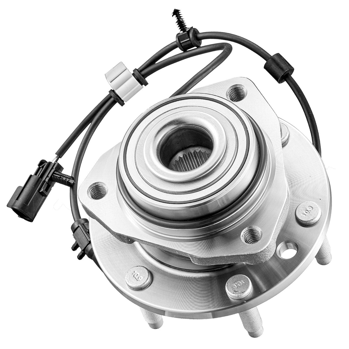 2PCS Front Wheel Bearing & Hub Assembly Fit for 2004-2007 Buick Rainier 2003-2006 Chevy SSR 2002-2009 GMC Envoy 2005-2009 Saab 9-7X OEM 513188, Wheel Bearing Hub Assembly Set with ABS Sensor
