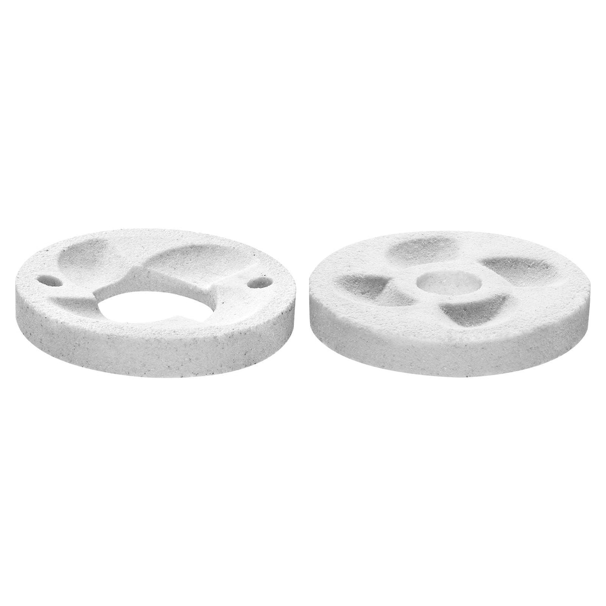 2PCS Grinding Sheets for Electric Grain Mill Grinder, Marble Dry & Wet Grinding Discs, Replacement Grinding Plates Compatible with GM-002 Corn Spice Mill Grinder