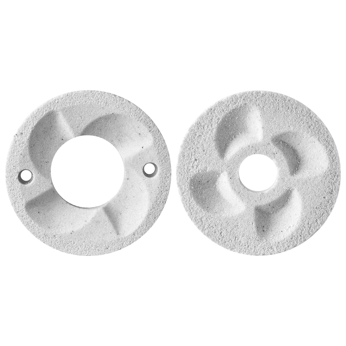 2PCS Grinding Sheets for Electric Grain Mill Grinder, Marble Dry & Wet Grinding Discs, Replacement Grinding Plates Compatible with GM-002 Corn Spice Mill Grinder