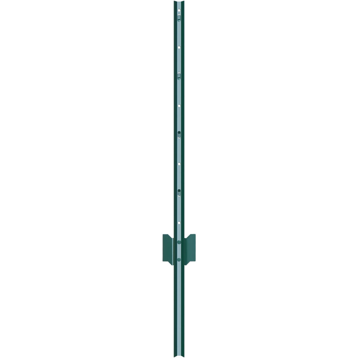 3 Feet Fence Post, 10 Pack U-Channel Heavy Duty Metal Fence Posts, Sturdy Steel Fence Stakes for Garden Yard, Lawn, Farms and Outdoor Wire Fencing, Green