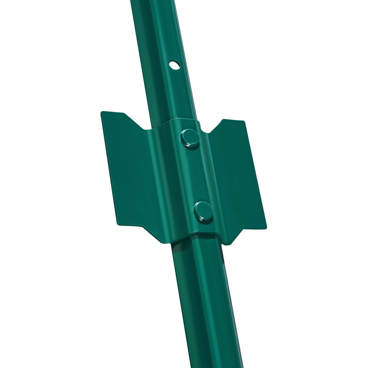 3 Feet Fence Post, 10 Pack U-Channel Heavy Duty Metal Fence Posts, Sturdy Steel Fence Stakes for Garden Yard, Lawn, Farms and Outdoor Wire Fencing, Green