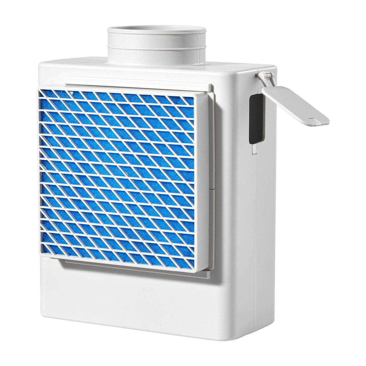 3-in-1 Indoor Dryer Vent Kit,Premium ABS Material Fits 4 inch Exhaust Port, Smart Overheating Reminder Exhaust Hood & Easy-to-Detach Mesh Cap & Multi-layer Purification with 4 Replacement Pads