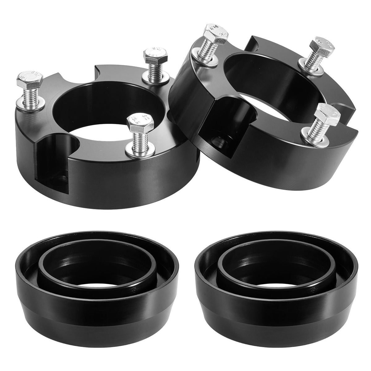 3 Inch Front and 2 Inch Rear Leveling Lift Kit for 2003-2022 Toyota 4Runner 2WD/4WD, 2007-2015 Toyota FJ Cruiser 2WD/4WD, Chassis Level Kit with 2 Bottom Strut Spacers and 2 Coil Spring Spacers