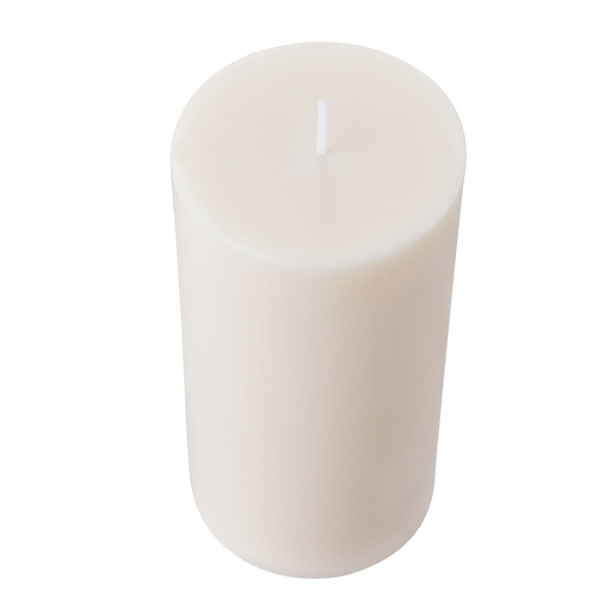 3 Pack White Unscented Pillar Candles, 65 Hours Long Burning Pillar Candle, 3 x 6 Inch Smokeless Unscented Candles, Natural Palm Wax Candles for Home, Weddings, Christmas, White