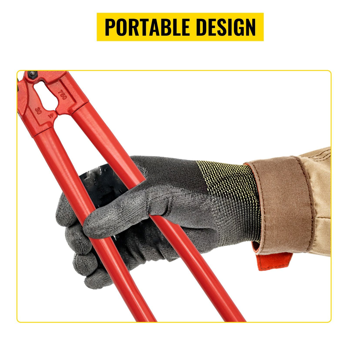 30" Hand Swager, Swaging Tool for 5/32", 1/4" and 5/16" Wire Rope Cable