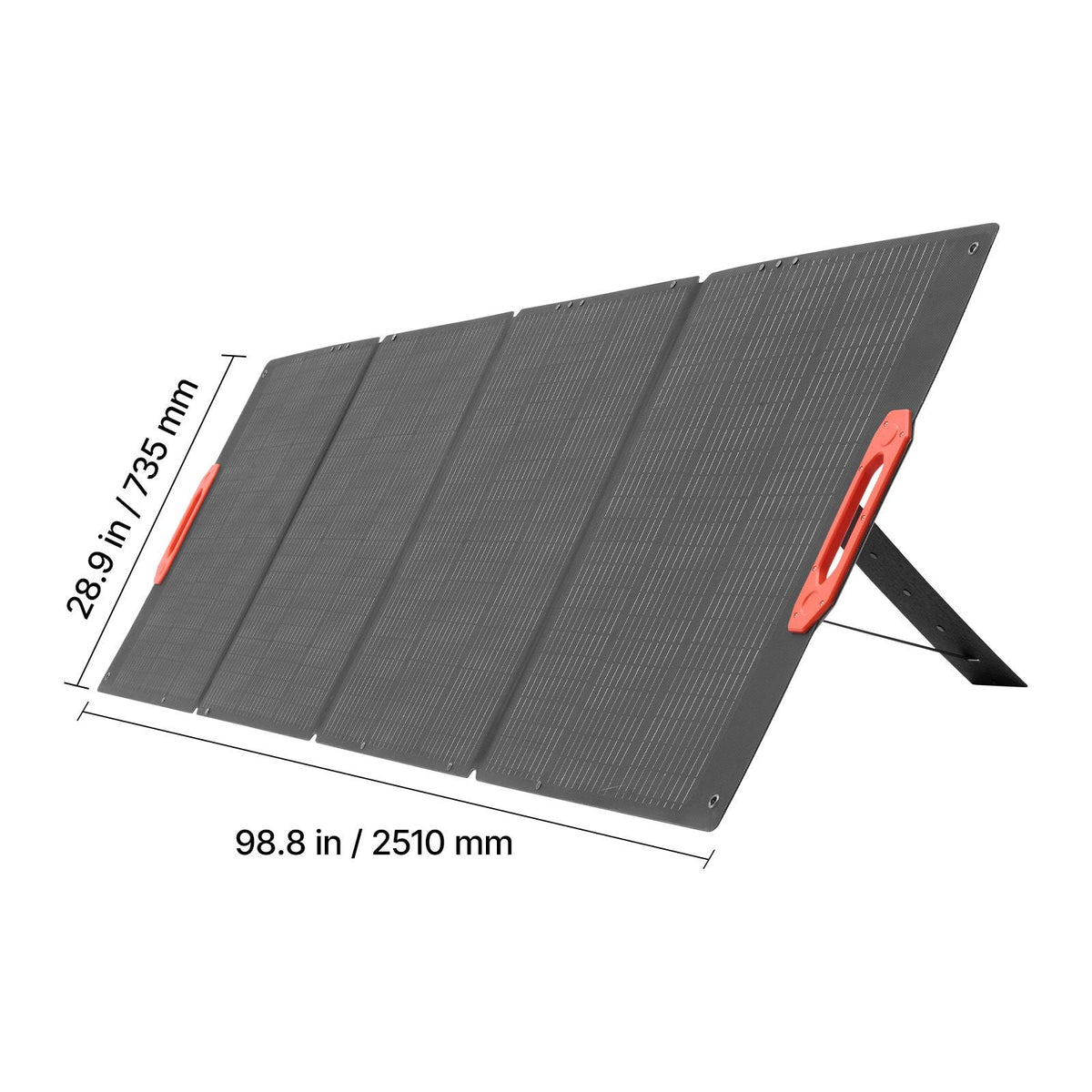 300W Foldable Monocrystalline Solar Panel, 23% High-Efficiency Portable Mono Solar Panel Charger with MC4 Output & 10-in-1 DC Adapters, IP67 Waterproof for Power Stations, Camping, Hiking Trips
