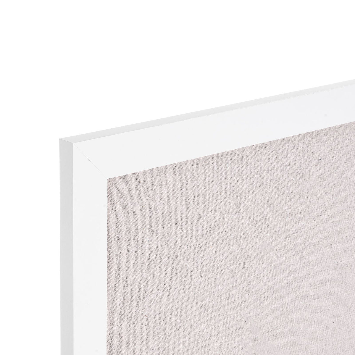 30"x20" White Cork Board with Linen Surface – Stylish Wall-Mounted Bulletin Board for Home, School, Office – Elegant & Functional Noticeboard