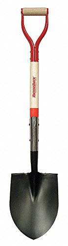 Shovel, D-Grip, Wood, Round, Steel