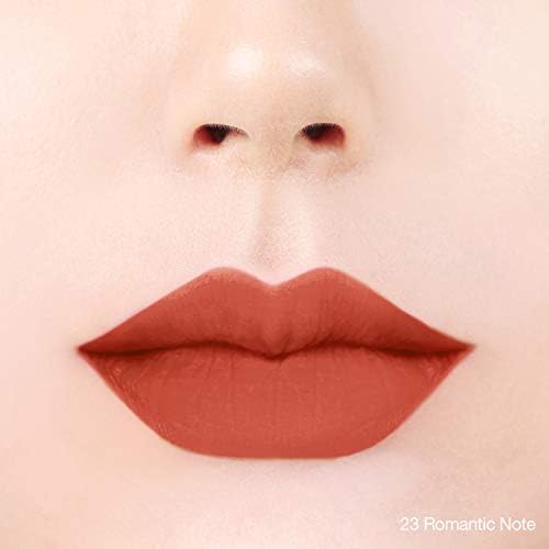 BBIA Last Velvet Lip Tint - Soft & Creamy Matte Finish Lip Stain, Blur Effect with Velvety Texture, Long-Lasting, High Pigment, Lightweight, Non-Drying, Korean Lip Makeup (23 ROMANTIC NOTE)