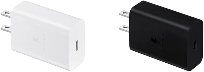 Samsung 15W USB-C Wall Chargers (White and Black)