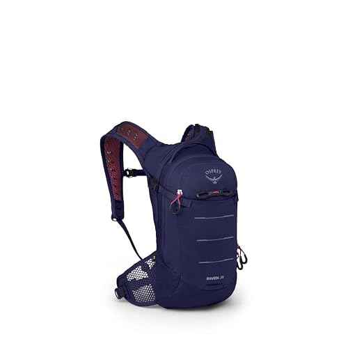 Osprey Raven Jr Girl's Mountain Biking Backpack with Hydraulics Reservoir, Deep Fig