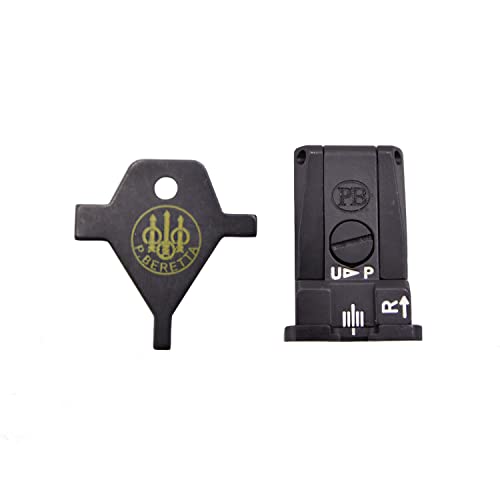 Beretta Adjustable White Dot Configuration Rear Sight Compatible with All 92/96 Combat Series