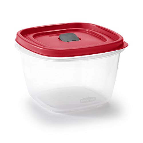 Rubbermaid Easy Find Vented Lid Food Storage Containers 7-Cup Red - color: Red, size: 7 Cup