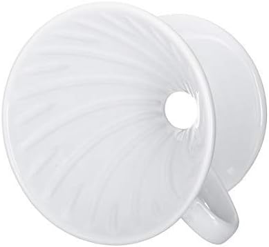 Kajava Mama Ceramic Pour Over Coffee Dripper V02 Manual Brewer White, 2 Cup
