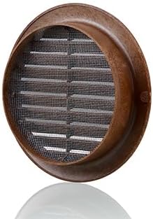 VENTS-US - 4" Brown Round Plastic Vent Cover - Compatible with 4 Inch Diameter