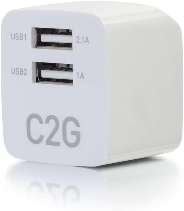 C2G USB Adapter USB Power Adapter 2.1A Cables to Go 22335