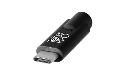 Tether Tools TetherPro USB 3.0 USB-C Cable | For Fast Transfer and Connection Between Camera and Computer | Non-Reflective Black | Fast Reliable Data Transfer