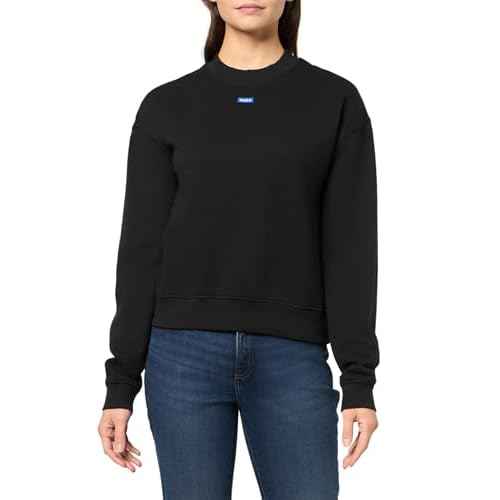 BOSS Men's Patch Logo French Terry Pullover Hooded Cotton Sweatshirt