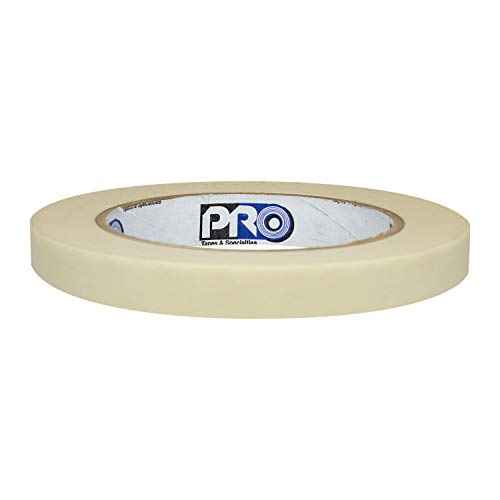 ProTapes Pro 795 Crepe Paper General Purpose Masking Tape, 60 yds Length x 1/2" Width, Tan (Pack of 1)
