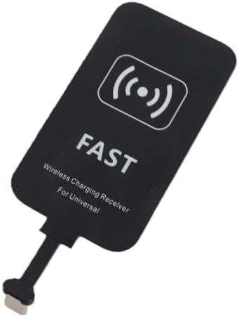 Eujgoov 10W Fast Qi Wireless Charging Receiver Ultra Thin Type C Adapter Chip for Android Cell Phones USB C Wireless Charger Receiver