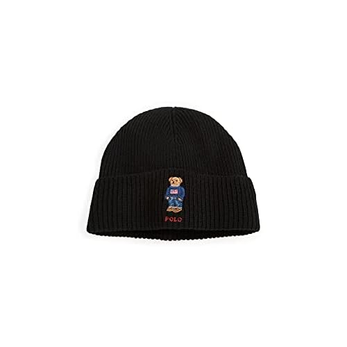 Polo Ralph Lauren Men's Solid Flag Bear Beanie