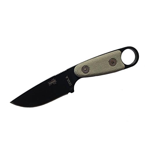 ESEE Black Izula w/Micarta Handles, Molded Polymer Sheath, and Survival Kit