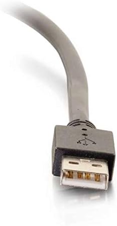 C2G 52107 USB A to A Long USB Extension Cable 6.56 Feet (2 Meters) Black (Pack of 2)