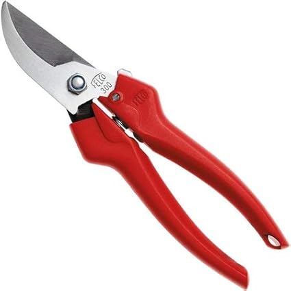 Felco F300 Pruning Snips – 7.5" Lightweight Garden Clippers for Picking & Trimming | Pruning Shears for Gardening | Garden Snips and Pruners with Stainless Steel Blade, Fine Tip, Spring-Loaded Action