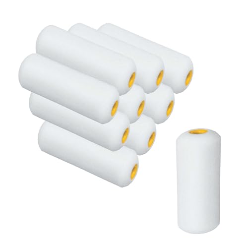 Foam Paint Rollers, 10pcs 4 Inch Paint Roller, Mini Paint Roller High Absorption Foam Paint Roller, Small Foam Paint Rollers, 4 Inch Foam Rollers for House Painting.