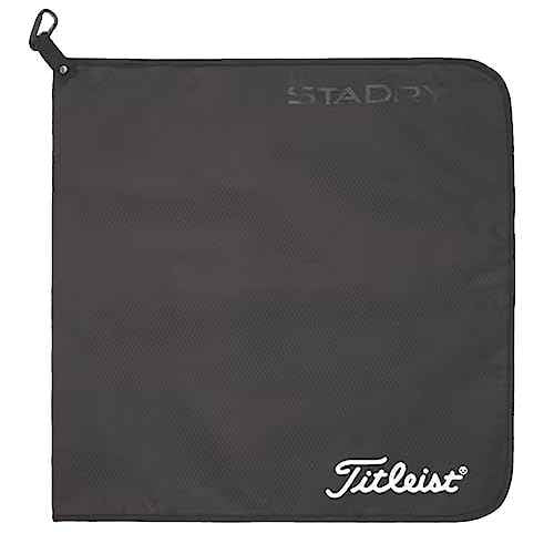 Titleist Black Towel, Black, 20x20