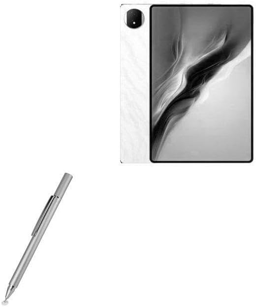 BoxWave Stylus Pen Compatible with Honor MagicPad 2 (12.3 in) - FineTouch Capacitive Stylus Super Precise Stylus Pen - Metallic Silver