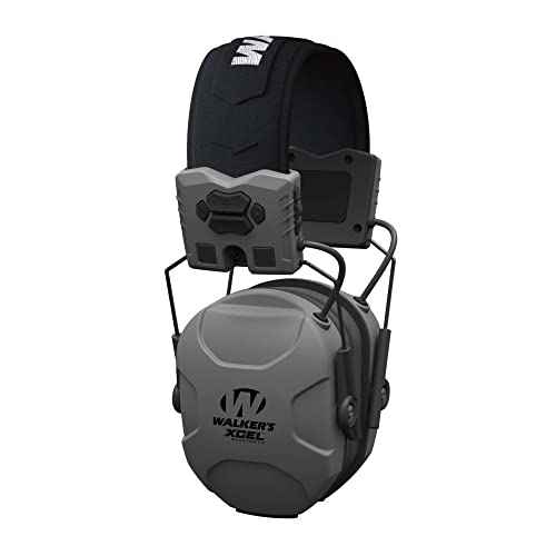 Walkers XCEL 500BT Digital Electronic Muff with Voice Clarity and Bluetooth with Shooting Hearing Protection Case Bundle (2 Items)