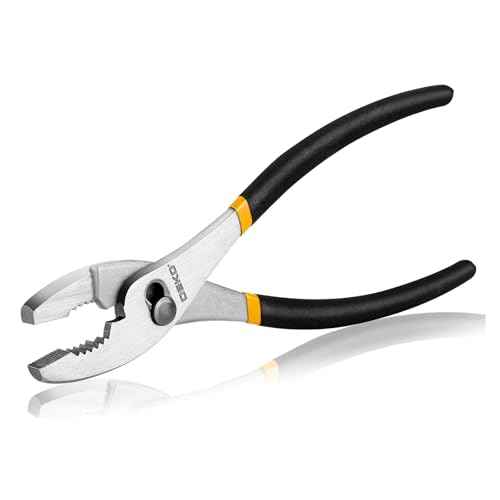 DEKOPRO 10 inch Slip Joint Pliers, Plier with Rubber Grip Handle, High Carbon Steel Plier Tools - Rust Resistant Finish