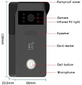 MENGQI-CONTROL LCD Touch Screen Video Intercom Kit Outdoor Camera Monitor Phone App Remote Open