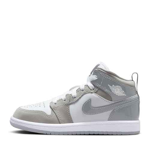 Jordan Little Kid's 1 Mid SE 'White/Cool Grey-Medium Grey' (HF3194 100) - 2y