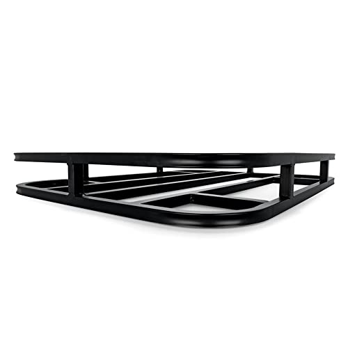 Camco Eaz-Lift RV Bumper Mounted Cargo Carrier - Perfect for Carrying Cargo on The Back of Your RV - Fits 4-inch and 4-1/2-inch Bumpers - Mounting Hardware Included (48470), Black