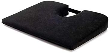 TUSH CUSH Home Office Orthopedic Large Computer Ergonomic Seat Cushion Original - Black Velour Fabric
