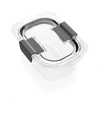 Rubbermaid Brilliance Food Storage Container, Small, 1.3 Cup, Clear 1991155 - size: 1.3 Cup