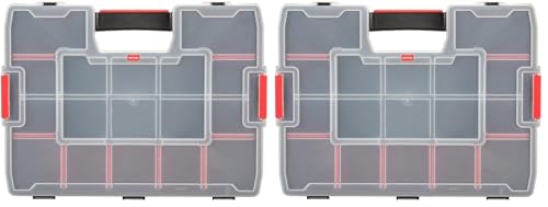 CRAFTSMAN Large Storage Organizer, 15 Compartments (CMST14027) (Pack of 2) - size: 1 Count (Pack of 2), style: Large Organizer