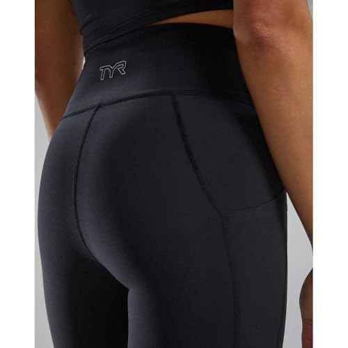 TYR Women's Elite Athletic Performance Workout High-Rise Legging with Thigh Pocket 25"