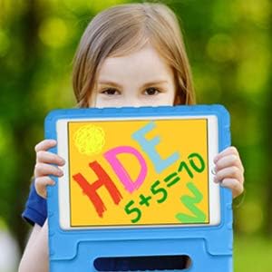 HDE Case for iPad 9th Generation Kids Shockproof Cover 10.2 inch with Handle Stand fits 2021 9th Gen 2020 8th 2019 7th Tablet - Black