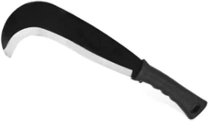 Small Machete Sickle Tool, 13.5-Inch Garden Knife with Curved Blade for Weeding, Vine Cutting, Pruning and Farm Use