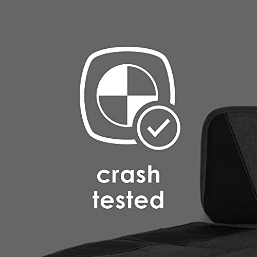 Diono Super Mat Car Seat Protector For Infant Car Seat, Booster Seat and Pets, Crash Tested, Thick Padding, Non Slip Backing, Durable, Water Resistant Protection, 3 Handy Mesh Storage Pockets, Gray